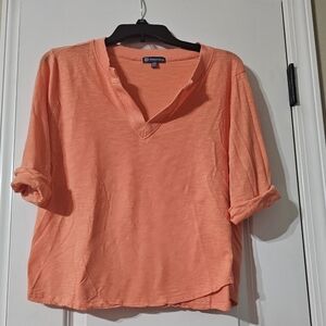 Democracy Women's Orange Long Sleeve Top